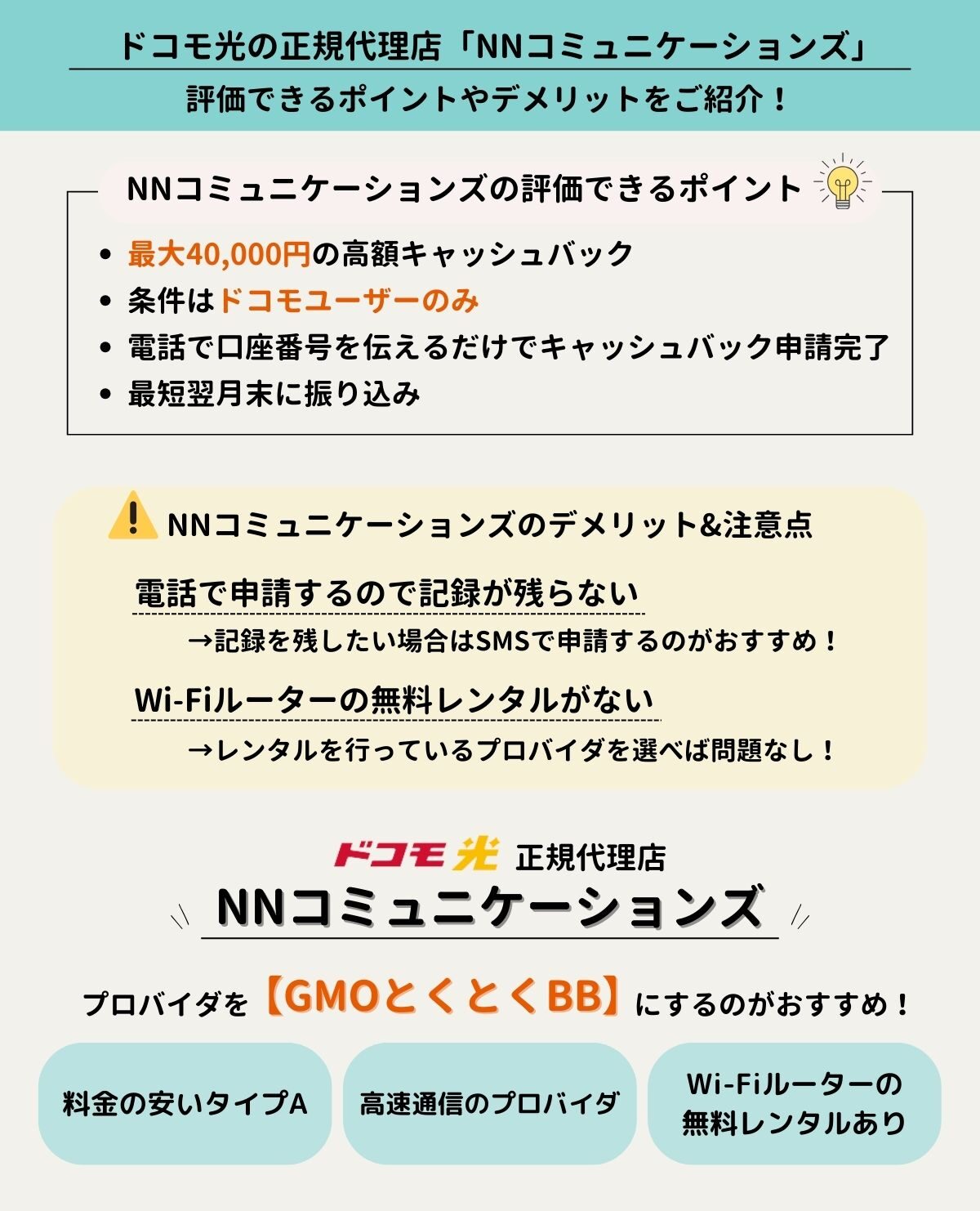 ドコモ光　NNコミュニケーションズ